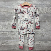 2 Pc LS Bamboo PJs Mermaids Turtles 2T