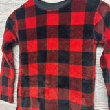 2 Pc LS Plush PJs Buffalo Plaid 8