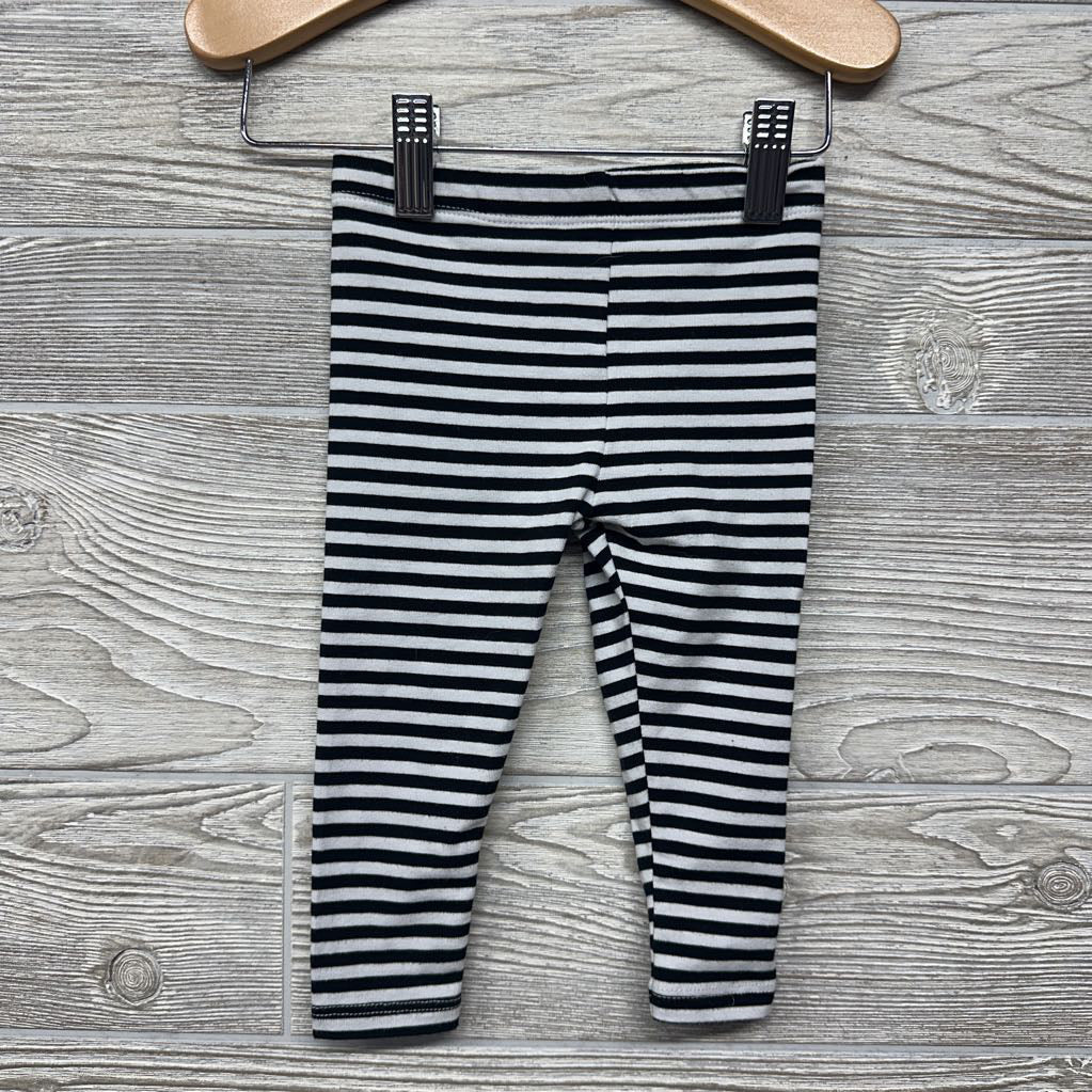 LS Collared Pumpkin Romper & Leggings Stripes 6-9M
