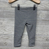 LS Collared Pumpkin Romper & Leggings Stripes 6-9M