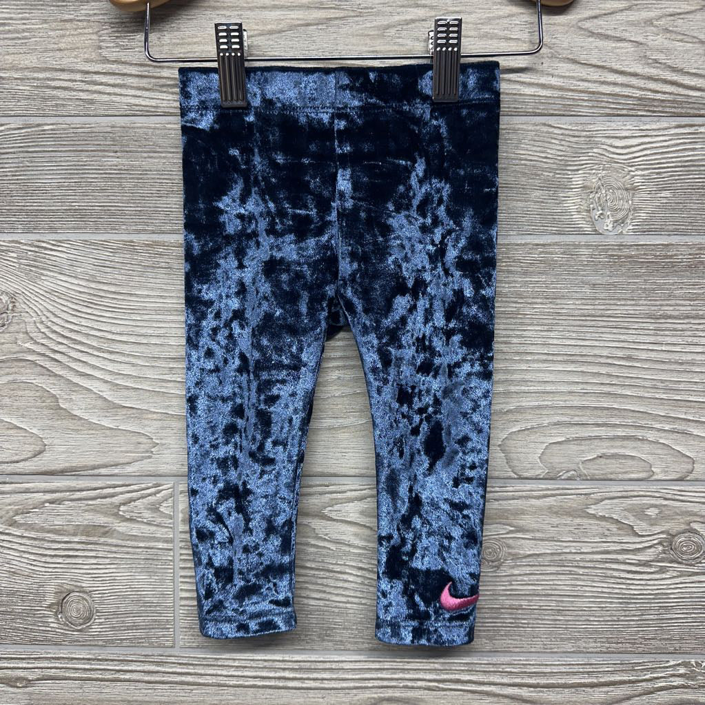 LS Shirt Swoosh & Crushed Velvet Leggings 12M