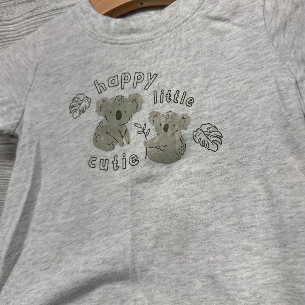 Shirt Happy Little Cutie & Pull On Shorts Leaves 12M