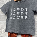Shirt Stacked Howdy & Harem Pants Cactus Bulls 9-12M