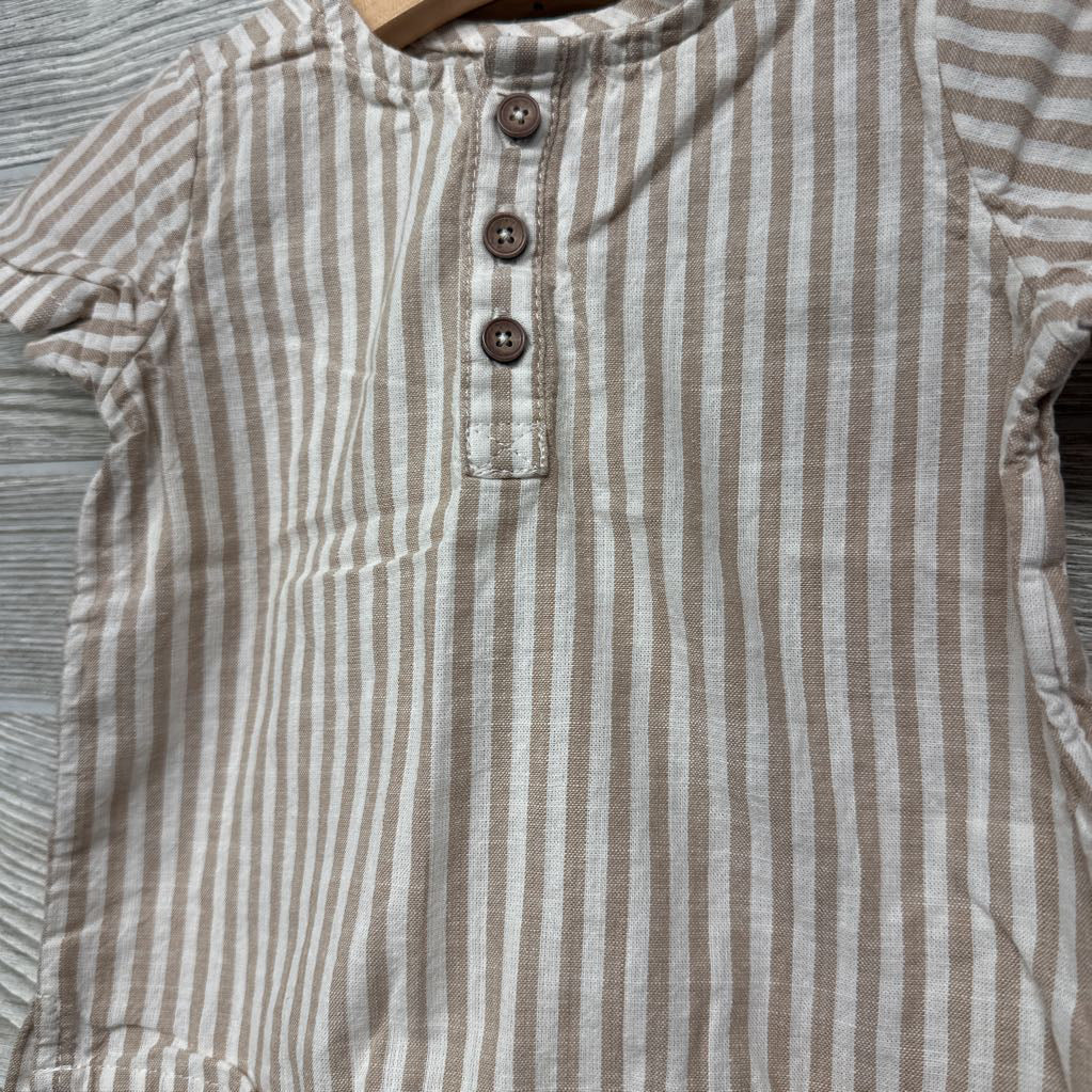 Henley Shirt & Harem Shorts Stripes 12M