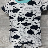 2 Pc PJs Sharks Fish 12M