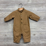 LS Snap Front Coverall 3-6M