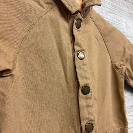 LS Snap Front Coverall 3-6M