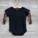 NEW LS Skulls & Roses Tattoo Bodysuit 6-12M