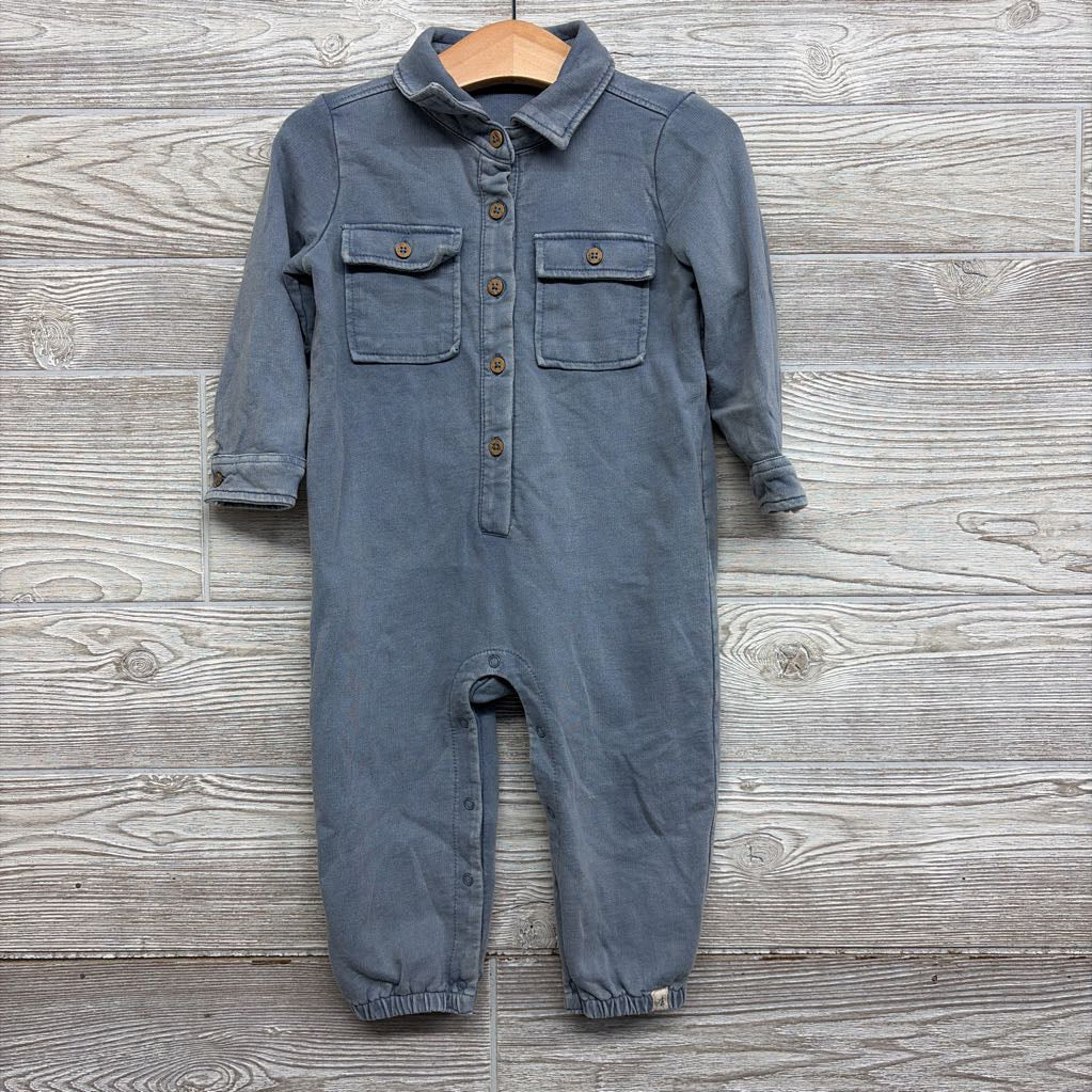 LS Weathered French Terry Coverall 12M