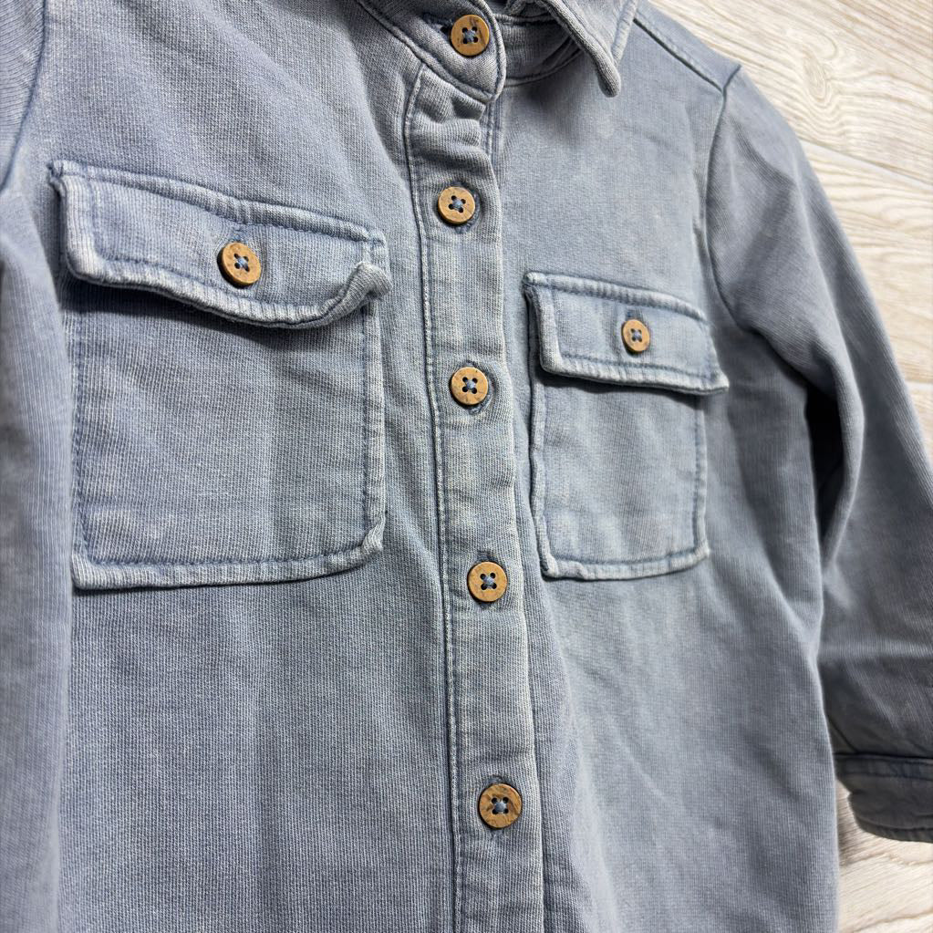 LS Weathered French Terry Coverall 12M