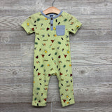 Waffle Knit Henley Outfit Insects 12-18M