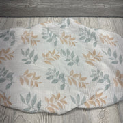 Muslin Bassinet Sheet Leaves Flowers