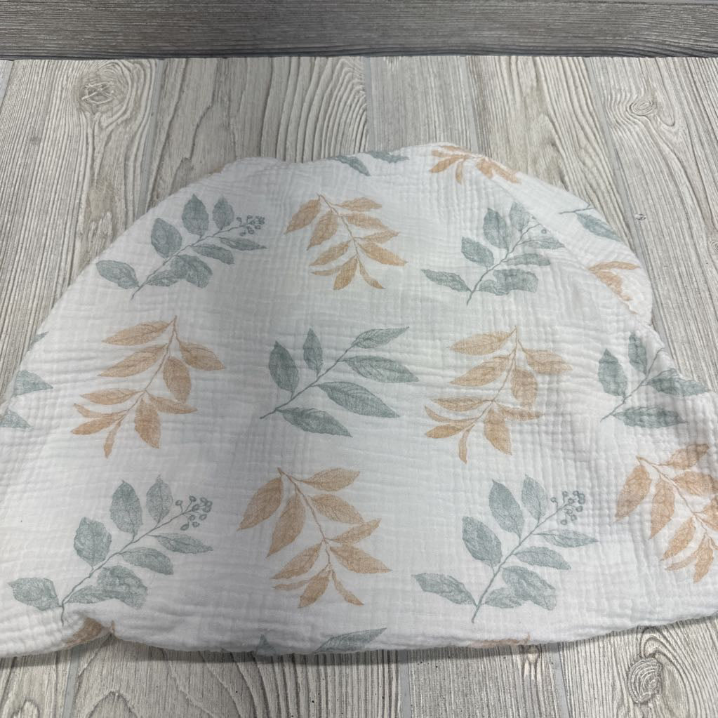 Muslin Bassinet Sheet Leaves Flowers