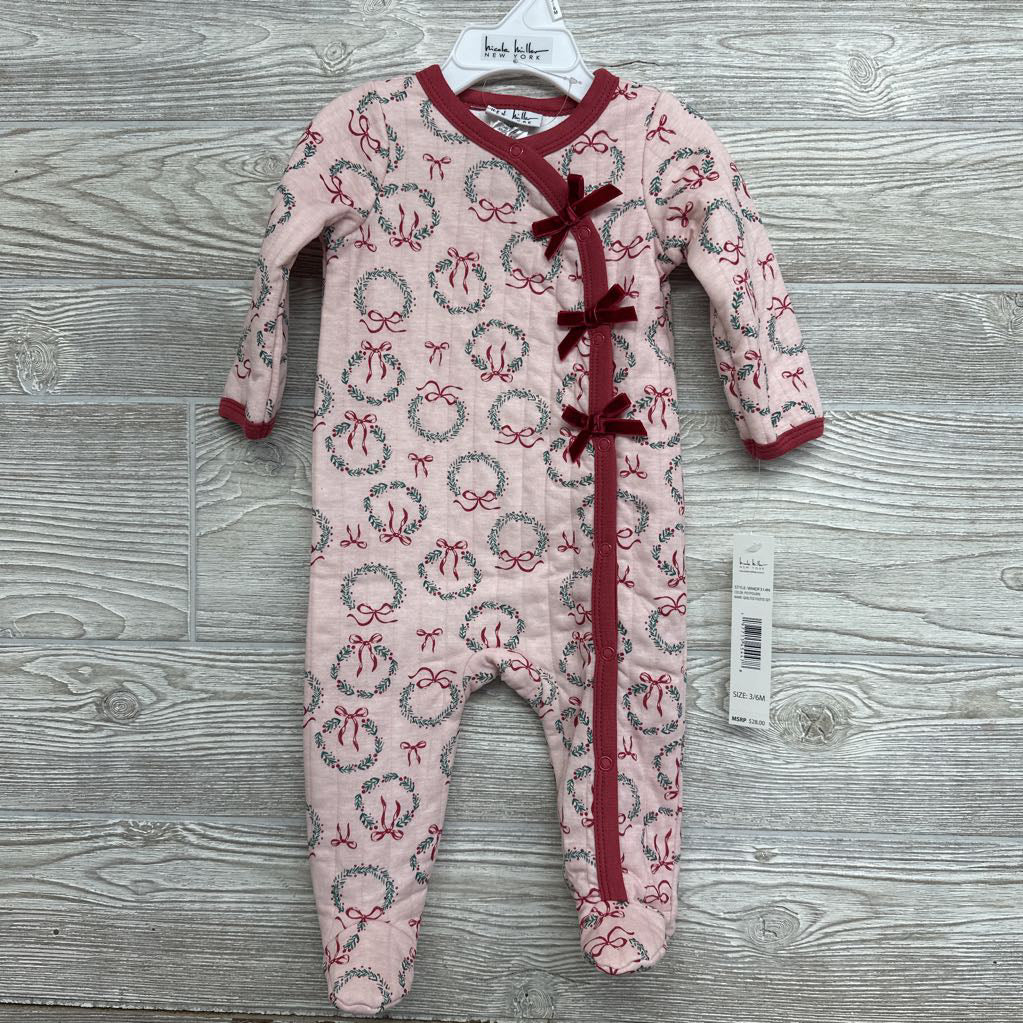 NEW Quilted Outfit Bows & Wreaths 3-6M