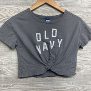 Front Twist Crop Shirt Logo 8