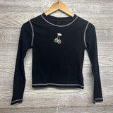 LS Ribbed Shirt Cherry 10-12