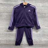 Full Zip Active Hoodie & Joggers 3 Stripes 3T