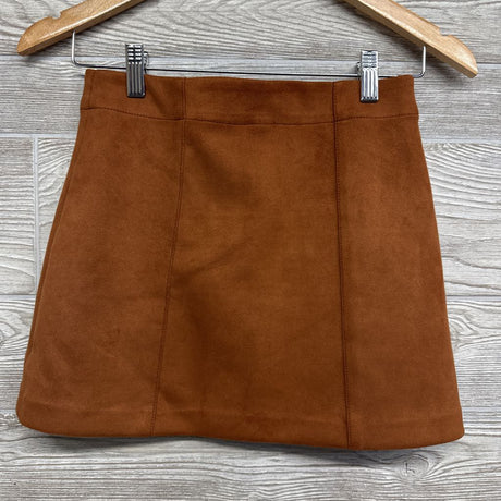 Faux Suede Button Up Skirt 10-12