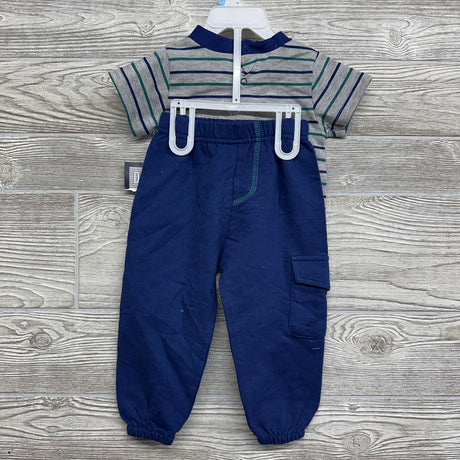 NEW Shirt Stripes Zebra & French Terry Joggers 12M