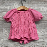 Ribbed Puff Sleeve Shirt & Shorts 24M