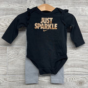 LS Bodysuit Just Sparkle & Leggings 6M