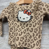 LS Ribbed Shirt & Flare Pants Animal Print 12M