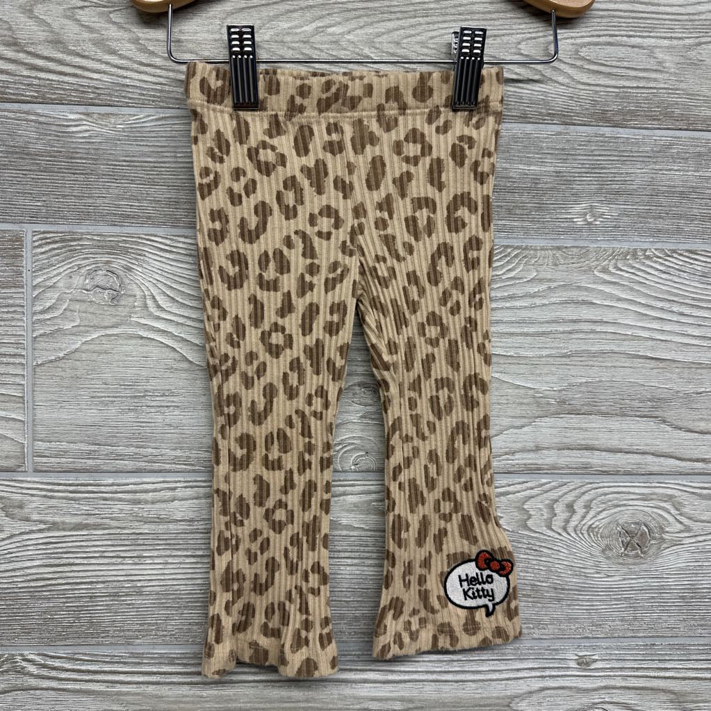LS Ribbed Shirt & Flare Pants Animal Print 12M
