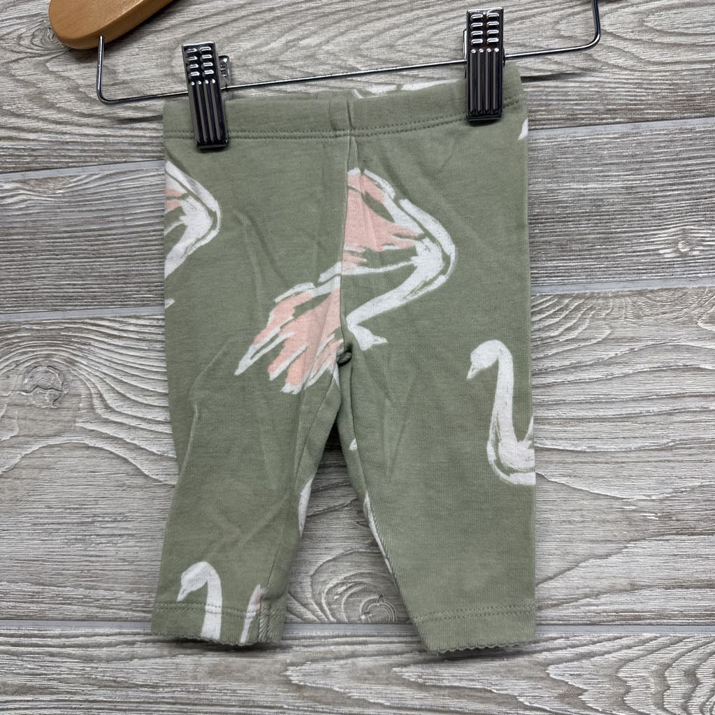 LS Bodysuit So Loved & Leggings Swans 3M