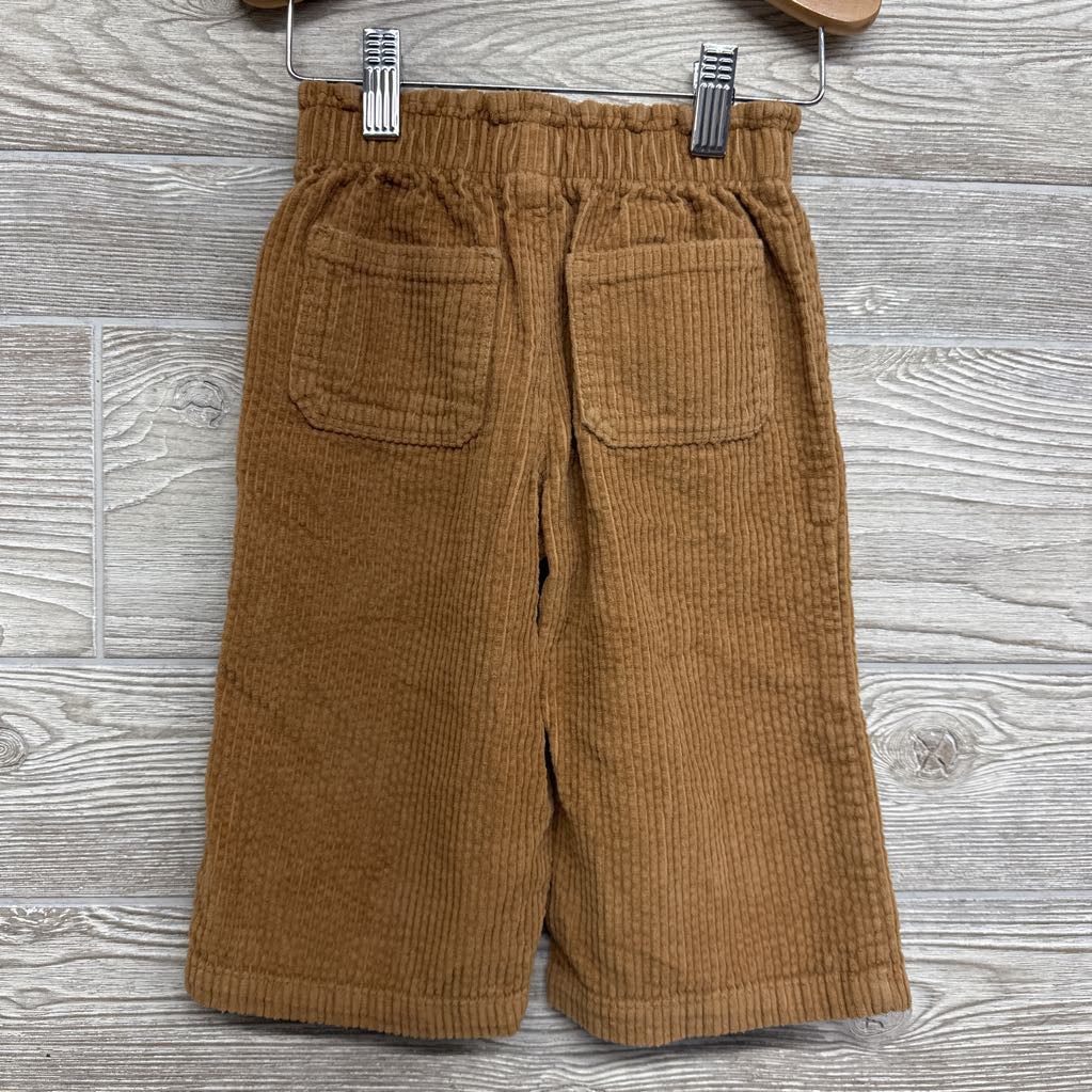 Wide Leg Paperbag Cord Pants Heart Pockets 18-24M