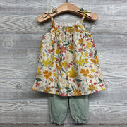 Smocked Tank Top Flowers & Joggers 18-24M