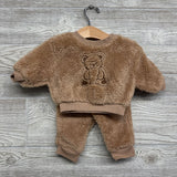 Plush Crewneck Teddy Bear & Joggers 0-3M