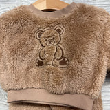 Plush Crewneck Teddy Bear & Joggers 0-3M