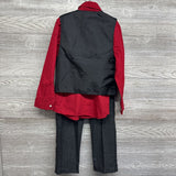 Vest, LS Button Up Shirt, Dress Pants & Plaid Tie 10