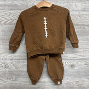 Weathered Crewneck Football & French Terry Joggers 12M