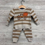 Sweater Stripes Pumpin Truck 9-12M
