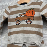 Sweater Stripes Pumpin Truck 9-12M