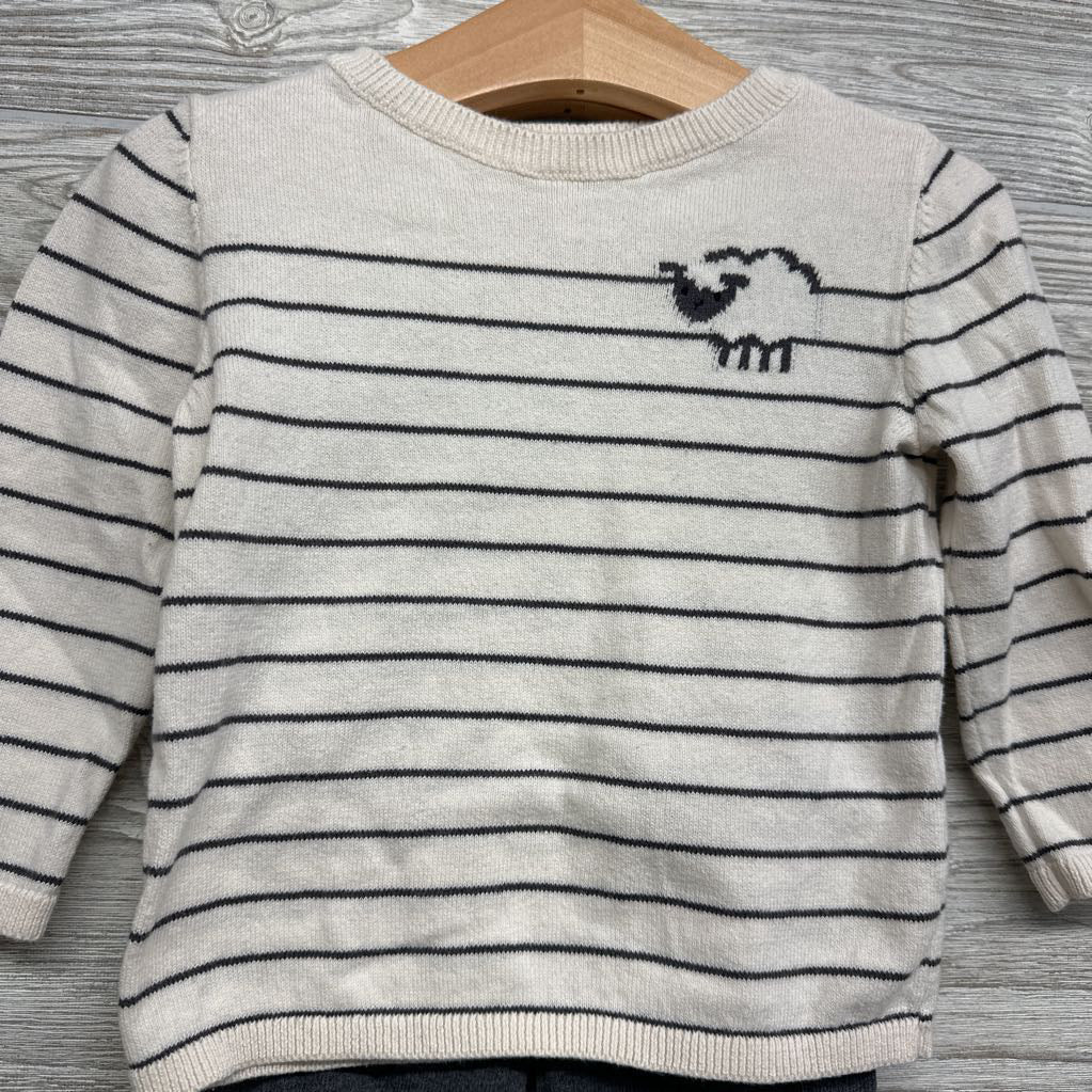 Sweater Stripes Sheep & Pants 18M