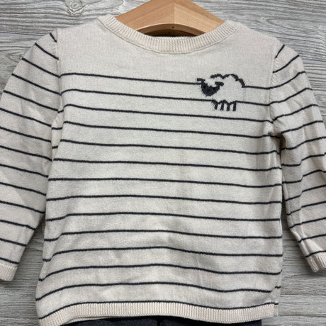 Sweater Stripes Sheep & Pants 18M