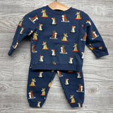 Crewneck & Jogger Sweatpants Dogs Skateboarding 6-9M