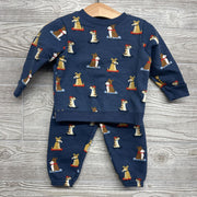 Crewneck & Jogger Sweatpants Dogs Skateboarding 6-9M
