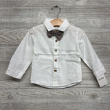 NEW Vest, LS Button Up Shirt & Suspender Pants Herringbone 12-24M