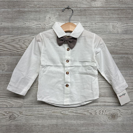 NEW Vest, LS Button Up Shirt & Suspender Pants Herringbone 12-24M