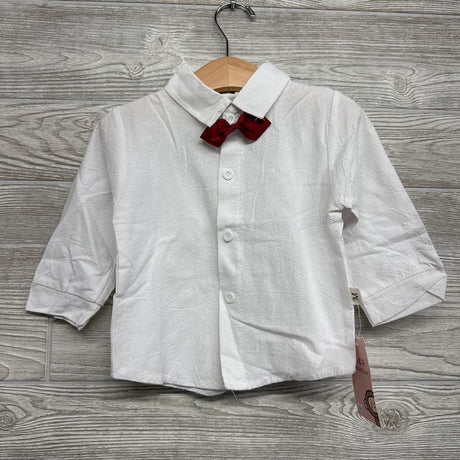 NEW Vest, LS Button Up Shirt & Pants Herringbone 12-24M