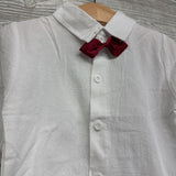 NEW Vest, LS Button Up Shirt & Pants Herringbone 12-24M
