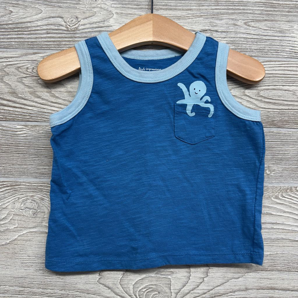 Tank Top Octopus Chest Pocket 24M