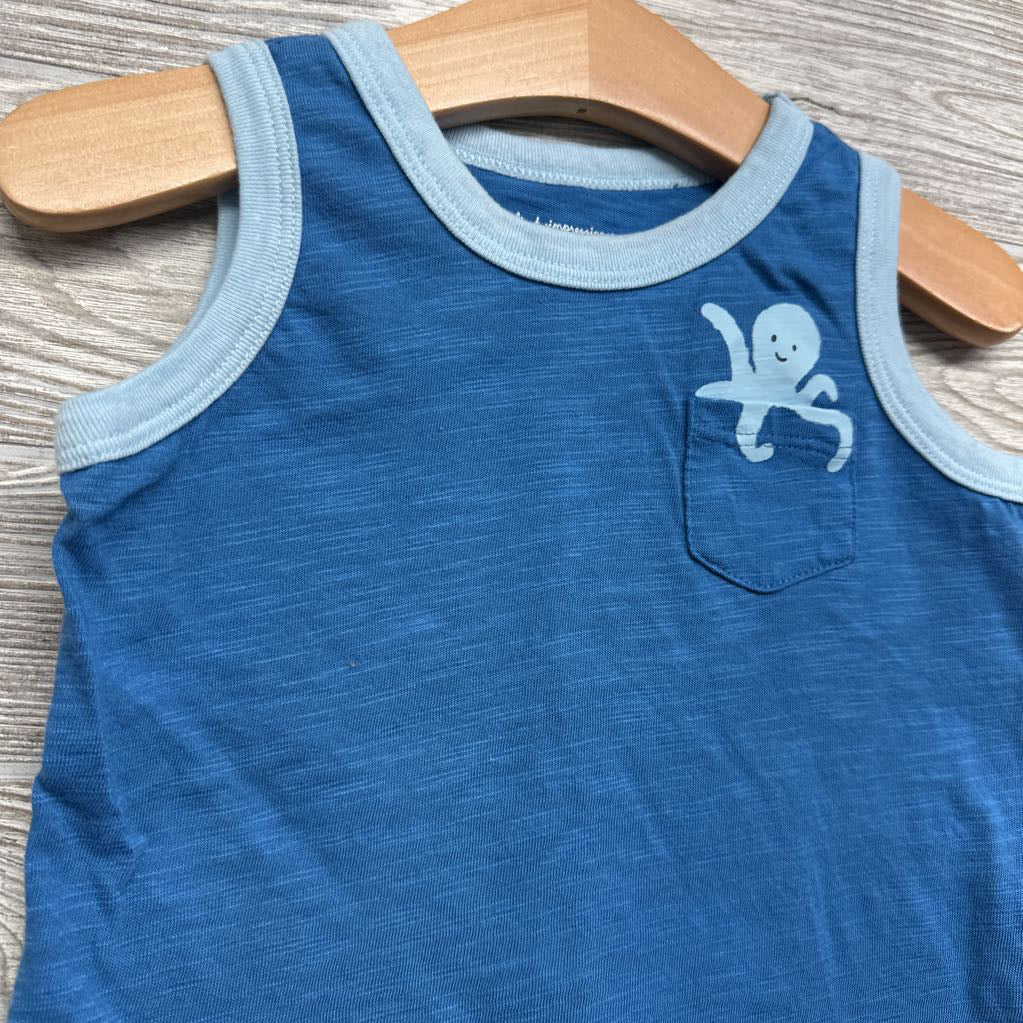 Tank Top Octopus Chest Pocket 24M
