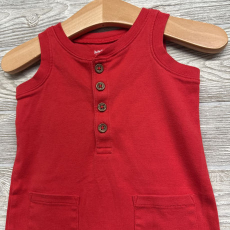 Tank Henley Shorty Romper 12M