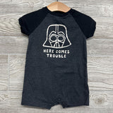 Shorty Romper Here Comes Trouble Darth Vader 18M