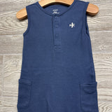 Tank Waffle Knit Outfit Airplane 24M