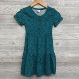 Tiered Button Up Dress Leaves 6-6X